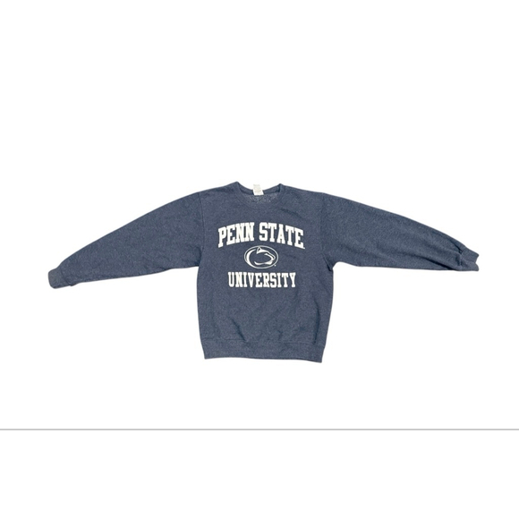 Jerzees Unisex Penn State University Heather Navy/White Crewneck Sweatshirt Sz S - Picture 3 of 8